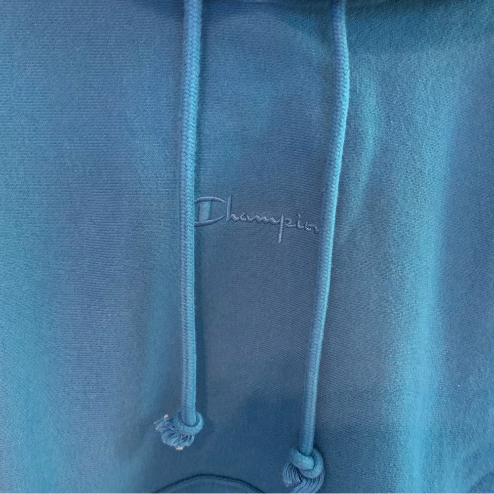 Blue reverse weave Champion hoodie-great condition!💙FINAL MARKDOWN💙 - Picture 6 of 16